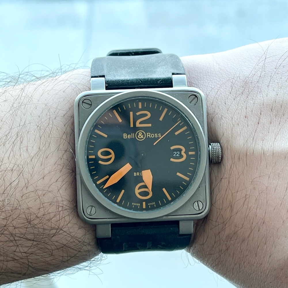 Bell & Ross - Men’s Rubber Strap - Orange